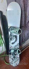 Snowboard Roxy Raina con attacchi da Donna