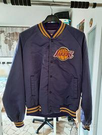 Vintage 90s Lakers bomber Chalk Line - taglia L -