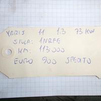 Motore toyota yaris 1nrfe 1.3 73kw