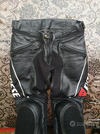 pantaloni moto 52 dainese uomo in pelle 