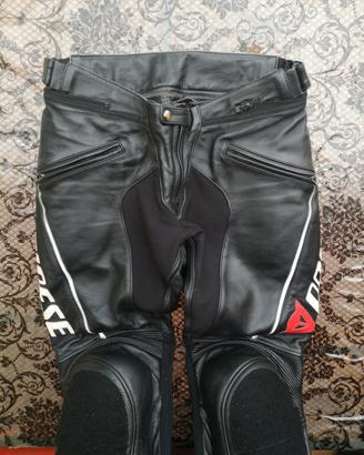 pantaloni moto 52 dainese uomo in pelle 