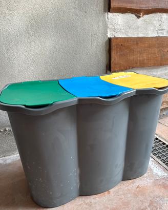 Pattumiera 3 scomparti
