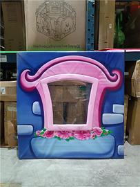 Pannello decorativo tema “casetta rosa”