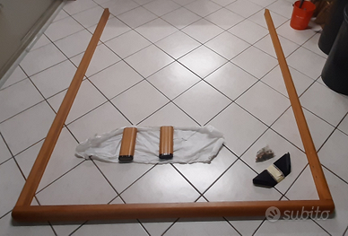 Giro letto in legno massello (senza Testata)