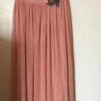 Vestito lungo cerimonia stile impero rosa