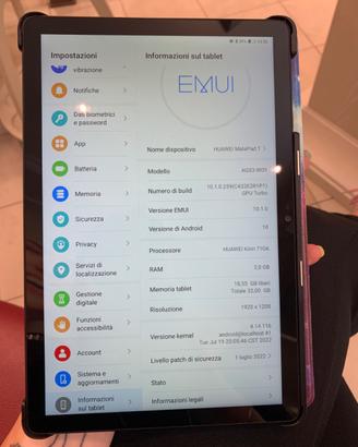 Tablet HUAWEI MatePad T modello AGS3-W09