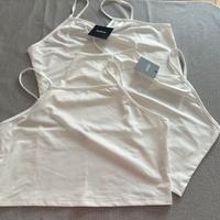 Set di 3 canottiere bianche Shein