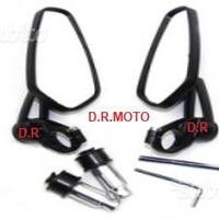 Specchietti universali bar end neri custom moto