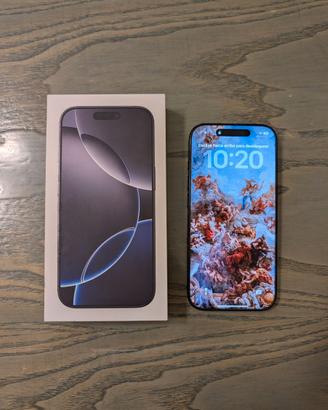 iPhone 16 Pro 128 + accessori + cover