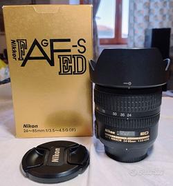 Nikon  AF-S 24-85 mm f/3,5-4,5 G IF ED + paraluce