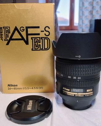 Nikon  AF-S 24-85 mm f/3,5-4,5 G IF ED + paraluce