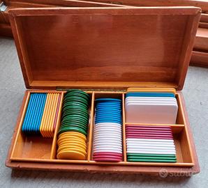 Set di fiches da poker.