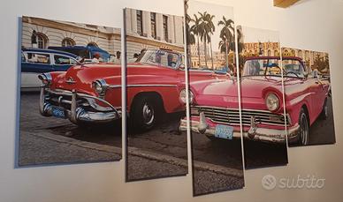 Quadro Cuba Auto d'Epoca 180x100 cm