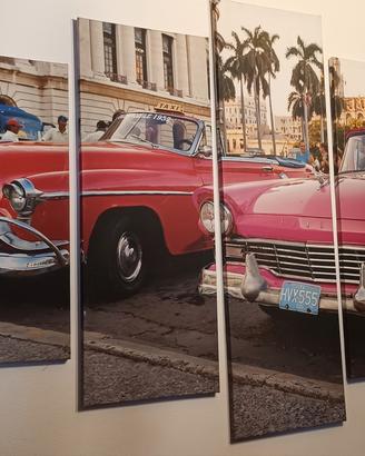 Quadro Cuba Auto d'Epoca 180x100 cm