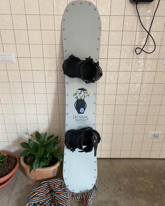 Snowboard Salomon Abstract 147 con attacchi Union