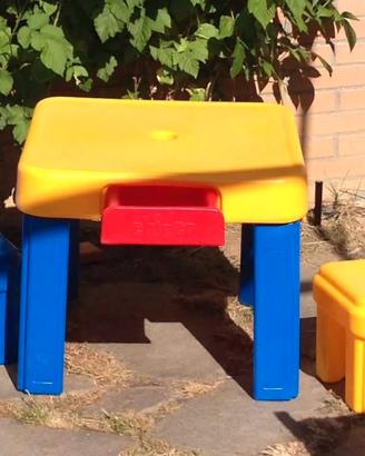 Tavolino Chicco  + 2 sedie per bambini