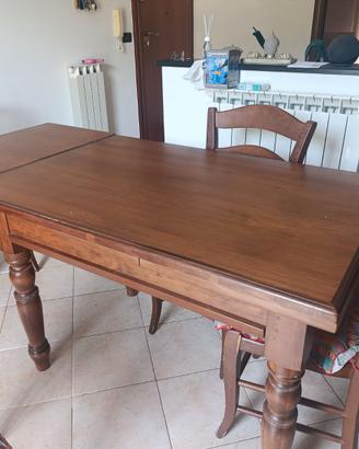Tavolo noce massello
