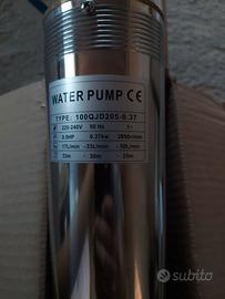 Pompa acqua sommersa pozzo 35m 0,37kW 0,5CV 4000lh