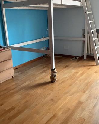 LETTO SOPPALCO IKEA "STORA" 140X200 no materasso