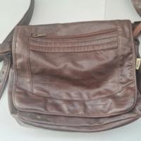 Borsa borsello Fergi marrone ecopelle