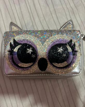 Portafoglio glitter argento