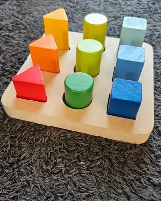 Gioco forme geometriche in legno