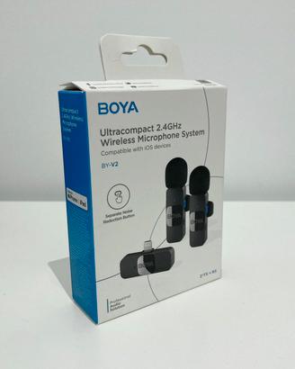 Microfoni wireless Boya per Iphone