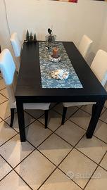 Tavolo legno allungabile + 6 sedie