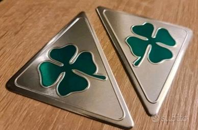 Coppia stemmi Quadrifoglio Verde QV Alfa Romeo