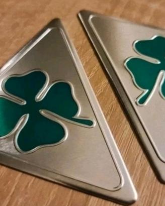 Coppia stemmi Quadrifoglio Verde QV Alfa Romeo