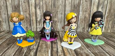 Lotto 4 Statuine Mini Figure Santoro Gorjuss