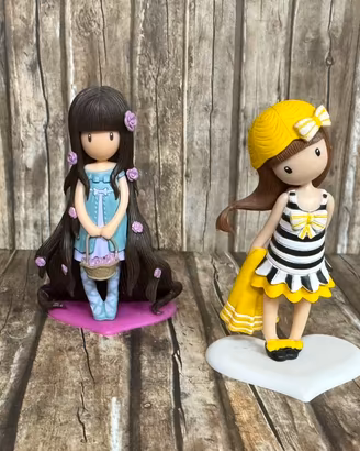 Lotto 4 Statuine Mini Figure Santoro Gorjuss