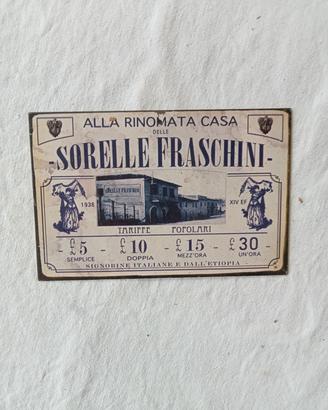cartello vintage 