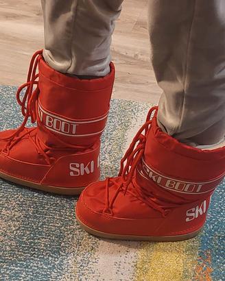 stivali neve 32-34  sky boot rossi