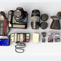 Canon EOS 7D + EF 50/1.8 || + EF 75-300 + ACCES.
