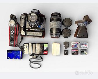 Canon EOS 7D + EF 50/1.8 || + EF 75-300 + ACCES.