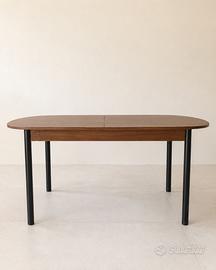 Tavolo scandinavo allungabile in teak anni ’60