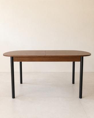Tavolo scandinavo allungabile in teak anni ’60