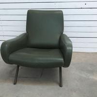 Poltrona vintage ecopelle