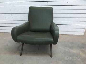 Poltrona vintage ecopelle