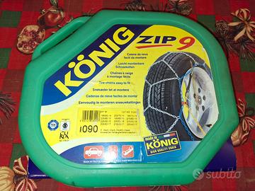 CATENE DA NEVE KONIG ZIP 9 COME NUOVE