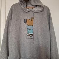 Felpa L Septimo con cappuccio Grigia