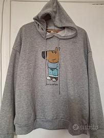 Felpa L Septimo con cappuccio Grigia