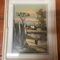 Quadro santo Pizzamiglio paesaggio