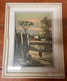 Quadro santo Pizzamiglio paesaggio