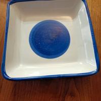 2 piatti da portata anni 60 dipinti a mano