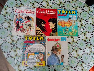 Riviste di Corto Maltese, Totem e Comic Art