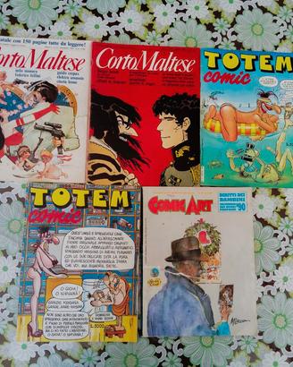 Riviste di Corto Maltese, Totem e Comic Art