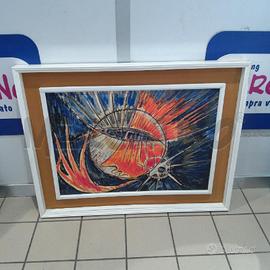 QUADRO GIORDANO RIGHINI 70X50 CON CORNICE PASSAPAR