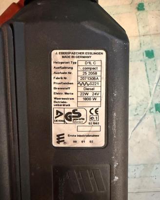 Riscaldatore abitacolo a gasolio